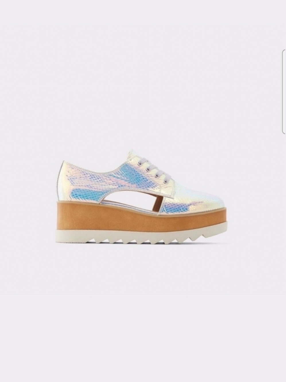 aldo metalic platform shoes